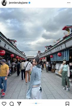 BLACKPINKジェニー　東京・浅草歩く様子にファン驚き「変装0で写真とってて草」「ヤバすぎる」