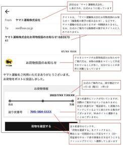 ヤマト運輸かたる偽メールに注意　同社が文面サンプル公開、要注意ポイントは？