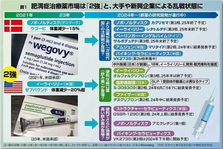 アンメットに応える画期的な減量効果の肥満治療薬　ノボとリリーの2強が世界を席巻