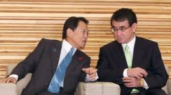 自民・麻生太郎副総裁と河野太郎デジタル相が会食　政権運営や総裁選など意見交換か