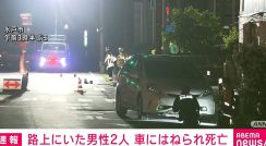 路上にいた男性2人 車にはねられ死亡 水戸市
