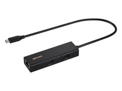 バッファロー、USB 3.0×3ハブ搭載のGigabit Ethernetアダプタ