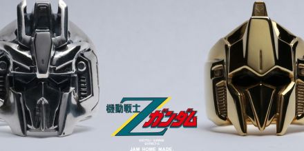 Zガンダム＆百式のアクセサリー、フェイス模ったリングや飛行する機体のネックレス