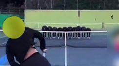 【独自】中央大学硬式テニス部が謝罪「暴力的な行為につながる可能性も」一列に並ばせボール打ち込み尻や背に…SNS動画が物議