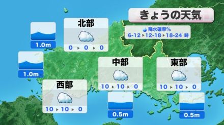 【山口天気 朝刊5/23】一日雲の多い空模様 夕方ごろから雲に隙間が出始め 夜には晴れ間も 今夜は綺麗な満月が見られそう