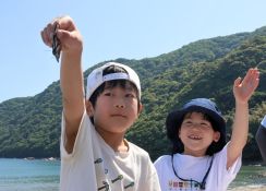 「海を渡るチョウはすーっと飛ぶ」　観察会で子どもたちが捕獲、空に放つ　京都府舞鶴市