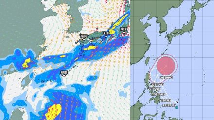 台風1号発生へ　梅雨前線を刺激　来週は九州～本州で大雨おそれ　雨・風シミュレーション27日（月）～28日（火）【台風情報2024】