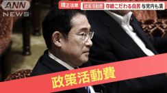 “与党内も溝”政治資金規正法の改正案　政策活動費の存続こだわる自民　野党側は批判