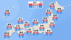 本州付近は晴れて30度の所も　熱帯低気圧が発生し、24時間以内に台風1号へ