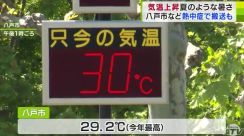 「夏が恐ろしい…」“真夏日”一歩手前の地点も…　青森県内で17地点で25℃以上の夏日に　八戸市とおいらせ町では熱中症とみられる症状で2人が病院搬送