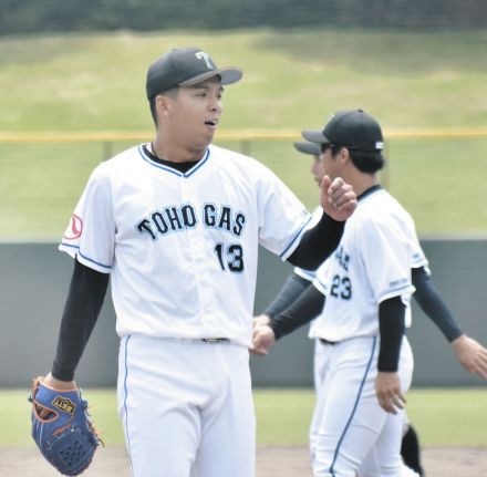 東邦ガス・大石晨慈が2安打完封「プロに行きたい。アピールするためにも、本戦に」【都市対抗野球予選】