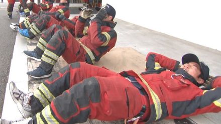 防火衣着てランニングなど40分…消防署で体を暑さに慣らす「暑熱順化訓練」　一般人の熱中症リスク減にも　岡山市
