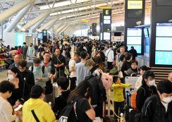 4月の関空国際線、外国人旅客が単月で開港以来最多に　花見人気で