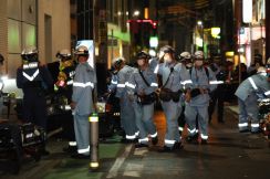 タクシーが歩行者はねたか　「複数人がけが」と通報　福岡の繁華街