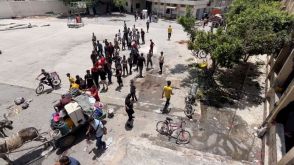 避難民が集まる学校にドローン攻撃、１０人死亡　ガザ北部