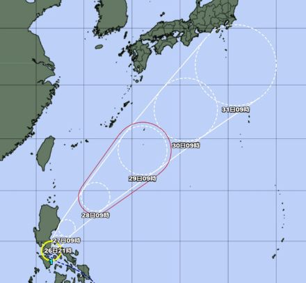 台風１号発生　史上7番目の遅さ　30日ごろ本州付近に近づく恐れ