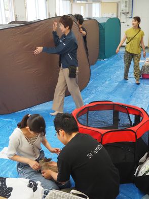 鹿児島県　ペット同室避難訓練も　飼い主自身が「命を守る努力して」