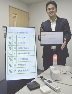 ミタチ産業　熱中症予防システム開発　電子看板使い呼びかけ