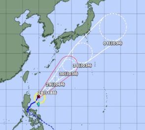 沖縄本島地方で警報級の大雨の恐れ　梅雨前線や台風の影響で【28日午前6時時点】