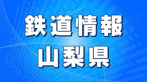 JR身延線　下り普通列車が倒木と衝突　十島駅～内船駅の間で上下線で運転見合わせ