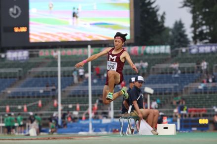 【陸上】丹野正知 2年連続で跳躍2冠！800m菊池晴太が1分54秒25の大会新V2 工藤玲七が短距離2冠／IH岩手県大会