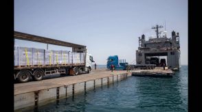 悪天候で浮桟橋が破損しパレスチナ自治区ガザへの人道支援物資の輸送を中断　修理に少なくとも1週間　アメリカ国防総省