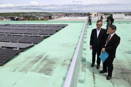 公共施設の太陽光発電ＰＰＡ開始  苫小牧市市とエネコープ