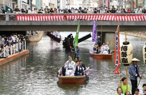 初夏の風物詩・博多の「船乗り込み」　歌舞伎俳優お披露目の伝統行事