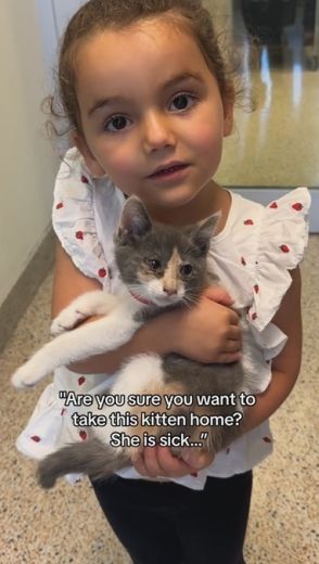「本当にその子でいいの？」と言われながら感染症の保護子猫を選んだ女の子　驚きのビフォーアフターが420万再生超え【米】