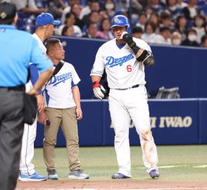 【中日】中田翔に自打球直撃のアクシデント「明日にならないとわからない」