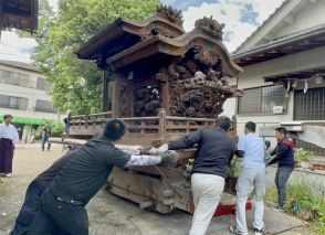 江戸時代末期のだんじり、現代に復活へ　奈良県香芝市の下田地区住民ら　文化庁の補助金を活用し修復作業、来秋に完成予定