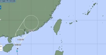 海南島の熱帯低気圧、きょう夕方までに台風2号発達か（31日午前6時）