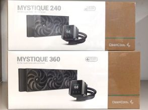 DeepCoolの新型水冷クーラー「MYSTIQUE」登場、第5世代ポンプ/液晶搭載ヘッド仕様