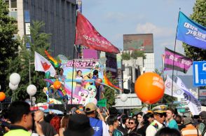 ソウルでクィアパレード「共に生きる構成員」　広場は今年も使えず