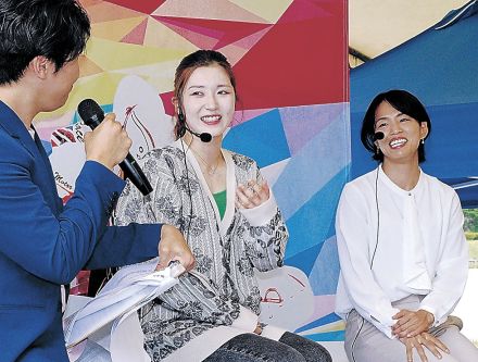 ボートの魅力語り合う　柔道・松本さんとボートレーサー・西橋選手