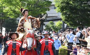 百万石行列、堂々と　利家役は仲村トオルさん、能登応援の思いも