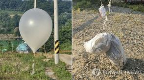 北朝鮮　「汚物風船」また飛ばす＝約90個発見