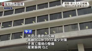 福知山市長選挙告示　3候補による選挙戦スタート　京都府