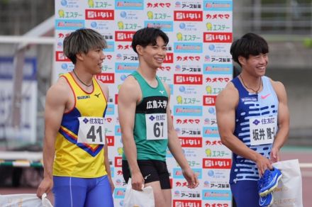 【陸上】100mは鈴木涼太がV 女子は君嶋が貫禄勝ち 110mH阿部が好記録、福部は12秒台／布勢スプリント