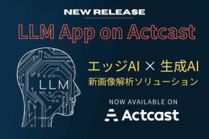 エッジAIプラットフォームにマルチモーダルLLMを連携した「LLM App on Actcast」、Ideinが開発。画像解析AIアプリ開発の低コスト化に貢献