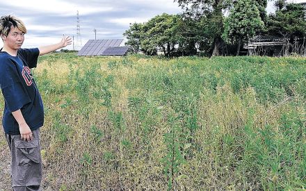 休耕地に交流の場　射水で公園づくり　国際大・水口さん「一緒に活動を」