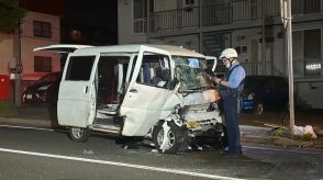 信号待ちの路線バスに追突、軽ワゴン車の男性死亡…バスの乗客４人もけが、現場の札幌市白石区の「東北通」は見通しの良い直線