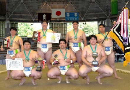 西日本学生相撲選手権　団体戦は朝日大が初優勝！6連覇中の近大と金沢学院大も撃破