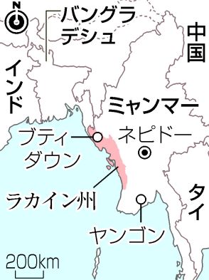 【図解】ロヒンギャ迫害、再び激化＝国軍との紛争巻き込まれ―ミャンマー