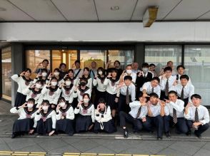 延岡商高生が商店街でフィールドワーク　地域ビジネスを学ぶ授業の一環