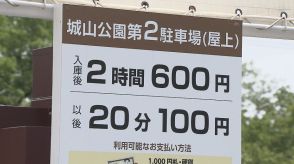 「都会みたいな駐車料金」公園の駐車場　無料が2時間600円に　半年で変更…20分100円に　なぜ?市に聞いた