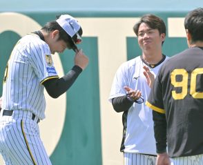 阪神・村上　才木「完封しとけ」に「はい、はぁー（笑）」　４日楽天戦、１カ月ぶり３勝目を今季初完封で飾る！