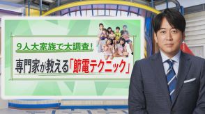 「エアコンは温度下げずに風量強がおトク」9人大家族を調査!節電に使える技と100円グッズ【THE TIME,】