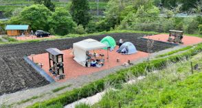 田んぼに囲まれた形状のキャンプサイト、「HOLY FUNGUS」で世界初オープン
