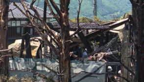 「家が燃えている」住宅と倉庫焼く火事　焼け跡から性別不明の1人の遺体　2人暮らしの妻は外出で無事　夫の所在不明